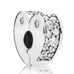 Pandora Accent Heart Clip Charm